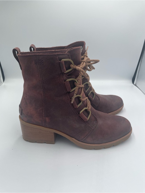 Sorel Shoes - Sorel Cate Lace-up Boots Redwood Burgundy Size 9
